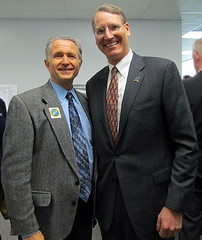 Congressman Herger with Ben Carter, Chairman of the Central Valley Flood Protection Board