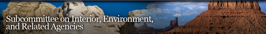 Interior, Environment, and Related Agencies Banner