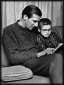 Photo of Senator Rockefeller reading