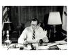 Governor Rockefeller at his desk