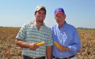 	Farmer Chad Basinger gives Senator Roberts a tour of drought stricken western Kansas.
