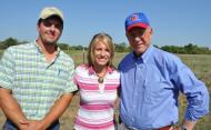 Farmer Chad Basinger and his wife gives Senator Roberts a tour of drought stricken western Kansas.