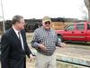 Owner Frank Wilson gives Senator Pryor a tour of the Wilson Brothers Lumber Company in Rison