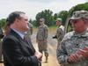 Pryor tours the Arkansas National Guard facilities at Fort Chaffee