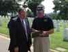 Pryor visits the Fayetteville National Cemetery