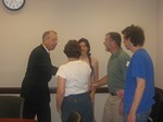 Grassley greets Iowans in his office