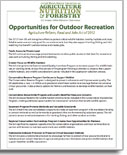 Opportunities for Outdoor Recreation