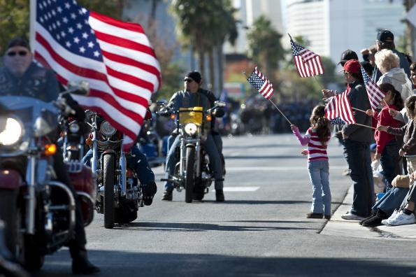 Photograph of Rolling Thunder During Memorial Day Parade