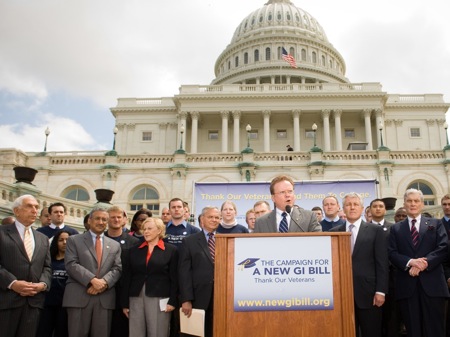 Senator Webb championed the Post-9/11 GI Bill
