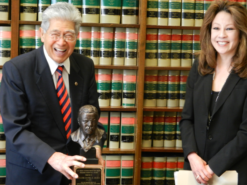 Akaka Awarded Honorary Theodore Roosevelt Award By The Merit Systems Protection Board