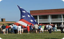 Flag Raising at Fort McHenry