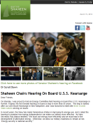 SHAHEEN CHAIRS HEARING ON BOARD U.S.S. KEARSARGE
