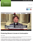 PROTECTING WOMEN'S ACCESS TO CONTRACEPTION