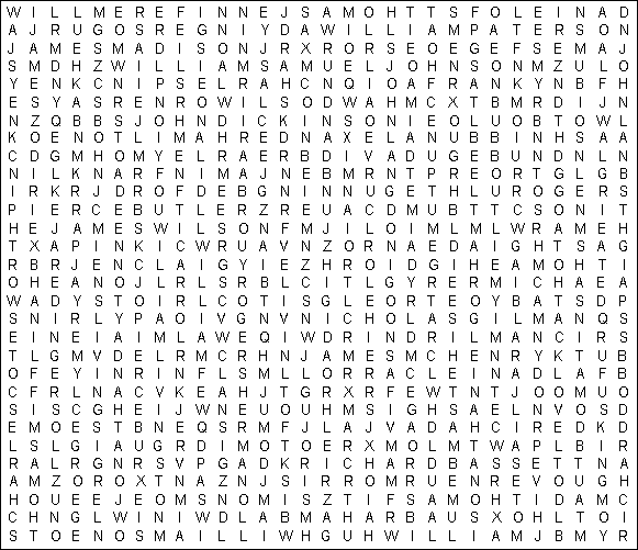 Constitutional Word Search