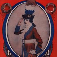Cover of sheet music from George Cohan's patriotic song 'Over There'