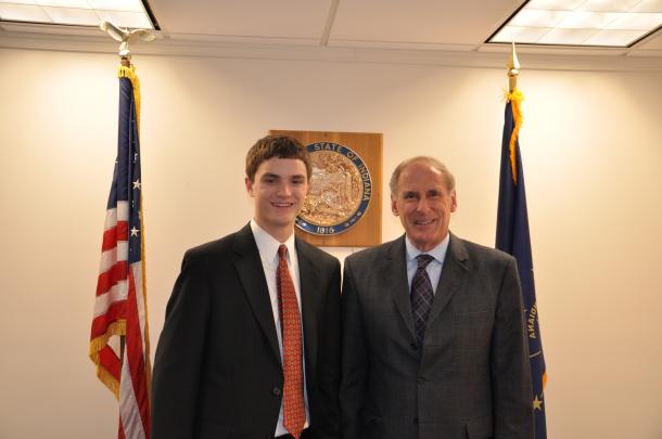 Senator Coats with National Young Leaders Conference Students