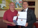 Presenting William Stevenson, Jr., with His Purple Heart Medal