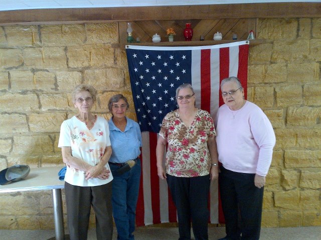 Photo: Just before lunch I was able to visit with some folks at the Luray Senior Center. I had a nice time chatting with Arleta Bland, Ila Green, Vivian Berryhill and Greta Libal pictured here. Most folks looking forward to the election season ending soon.
