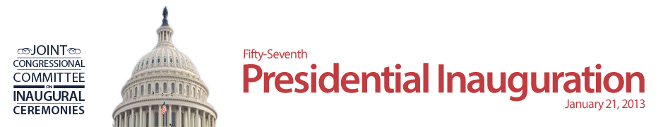 The Fifty-Seventh Presidential Inauguration on January 21, 2013 presented by the Joint Congressional Committee on Inaugural Ceremonies.