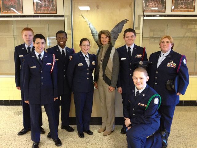 Photo: I love to see kids getting involved - especially with a great program like JROTC.  These West High cadets did a great job at the Youth Vote Forum today.  Thanks again to everyone who participated.