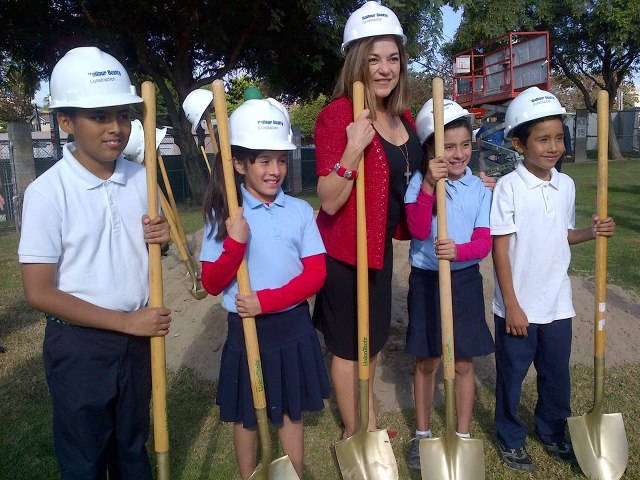 Photo: Garfield School groundbreaking for new 12-classroom building and joint use community center today.