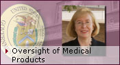 screenshot from the Oversight of Medical Products video