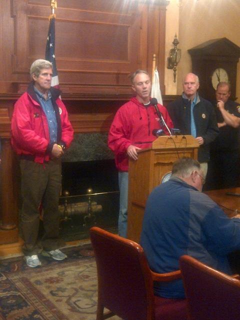 Photo: Also went over to New Bedford City Hall with Mayor Jon Mitchell & Congressman Keating for post-storm report.