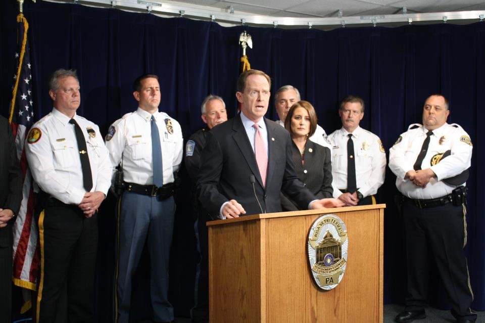 Photo: In Montgomery County today, District Attorney Risa Ferman and I talked about a new IRS pilot program that allows Pennsylvania law officers to more aggressively pursue perpetrators of tax fraud. This will enable greater cooperation between victims, local law enforcement and the IRS in bringing identity thieves to justice.