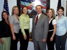 Herger meets with Chico State students who worked on a memorial for WWII Airmen (2007)