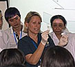 Dr. Suzan Murray, center, with participants of the Emerging Pandemic Threats workshop in Vietnam.