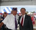 Rep. Herger and Bill Philen, Commander of the Military Order of the Purple Heart, Redding Chapter
