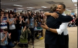 President Obama Hugs Jim Messina
