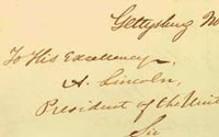 Judge David Wills to Abraham Lincoln, Invitation to visit Gettysburg