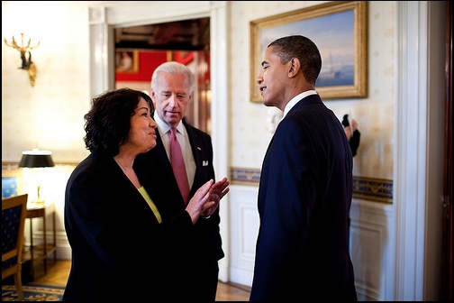 President Barack Obama meets with Appeals Court Judge Sonia Sotomayor