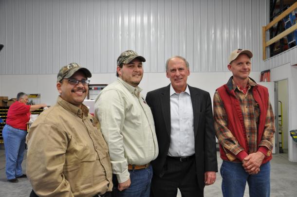 Senator Coats with Hoosier Bison Producers