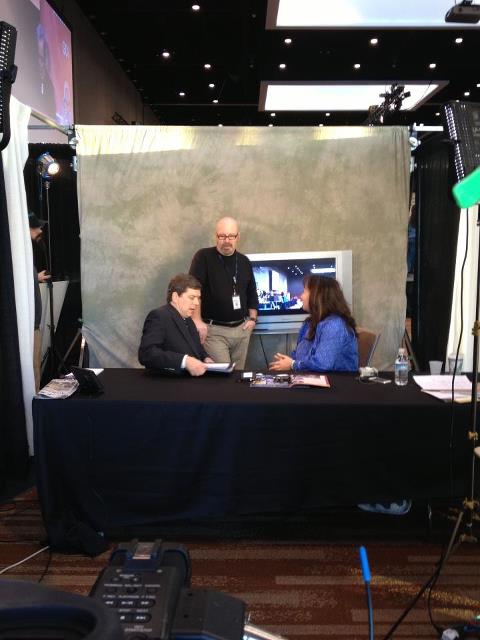Photo: Starting the day with an interview at AFN. Hope to see you today!