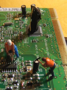 "Computer Repair is a Dangerous Job; the Grim Reaper is Always Lurking” by ShellyS on Flickr