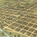Bird's eye view of the city of Mount Vernon