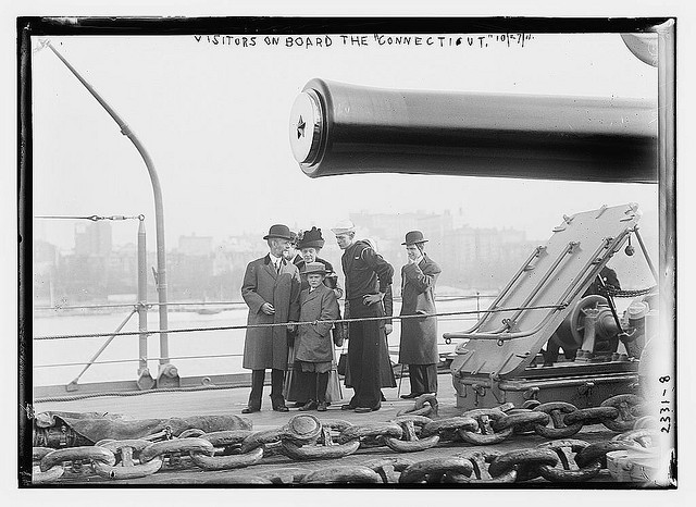 Visitors on board the CONNECTICUT  10/11 (LOC)