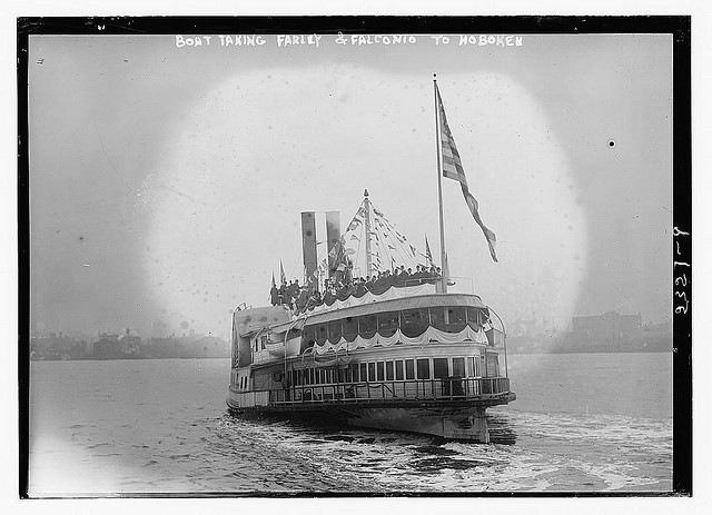 Boat taking Farley & Falconio to Hoboken (LOC)