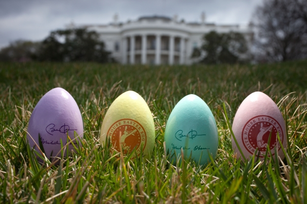 Eggs for the 2011 Easter Egg Roll photographed on the South Lawn of the White House