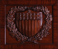 Image: Ohio Clock Carved Shield