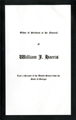 Image:  Order of Services, 1932 TWilliam J. Harris Funeral (Cat. no. 11.00004.00d)