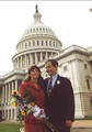 Image: Richard Arenberg and his wife, Linda, on the day of their Capitol wedding.