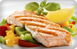 grilled salmon and vegetables