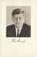 Image of the President from the invitation for the 1961 Presidential Inauguration.