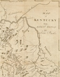 Map of Kentucky, 1792
