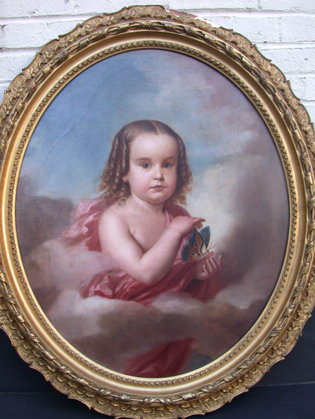 Portrait of a Child with Moth