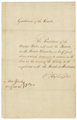 Message of President George Washington Requesting that the Senate Meet to Advise Him on the Terms of the Treaty to Be Negotiated with the Southern Indians, 08/21/1789