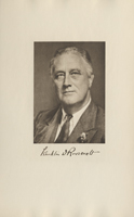 Image of the President from the invitation for the 1941 Presidential Inauguration.
